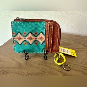 Wrangler by Montana West Aztec Mini Zip Card Case